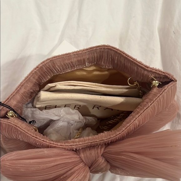 Loeffler Randall Pink Pleated Clutch - Picture 3 of 5